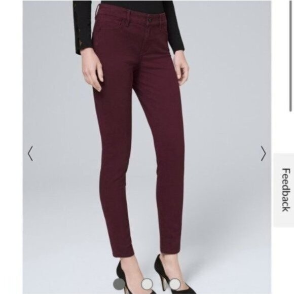 NWT White House Black Market Mid-Rise Skinny Ankle Jeans - Picture 2 of 4